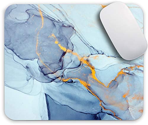 Oriday Gaming Mouse pad gewohnheit für heim und büro, modern marbling Entwurf (Blue Ocean) 24cm x 20cm