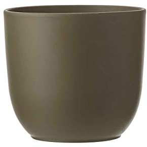 Mica Decorations Blumentopf Tusca rund grün - 18 x Ø 19 cm