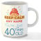 Gift Hub - Personalised Mugs for 40th Birthday Gifts, Featuring Birthday Design, Personalised Name Mug Gift for Him and Her to Celebrate Special Occasions (Keep Calm 40)
