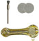 Weedness Glas-Pfeife Flecki 3-teiliges Set – Tabakpfeife Pfeife Smoking Pipe Glaspfeife Zubehör Kickloch