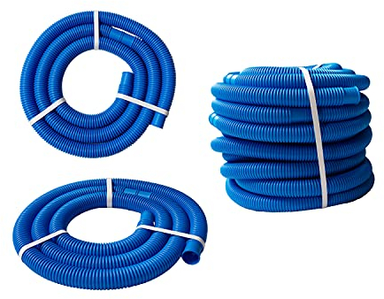 PoolSun Poolschlauch 32mm blau Schwimmbadschlauch (12 Meter)