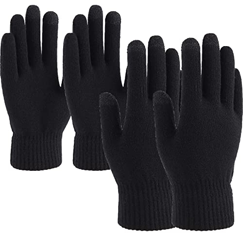 LucaSng Strickhandschuhe Winter Handschuhe Herren Damen Touchscreen Winterhandschuhe Flexible und Angenehm Weiche Fingerhandschuhe