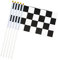10 PCS Mini Main Drapeau International Drapeau Bâton Drapeau Noir et Blanc Drapeau À Damier Rond Haut Drapeaux Nationaux, Décorations De Fête Fournitures