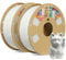 OVERTURE Matte PLA Filament 1.75mm, Matte PLA Rolle 2kg Spule (4.4lbs), Maßgenauigkeit +/- 0.02mm, für 3D Drucker (Weiß 1kg*2)