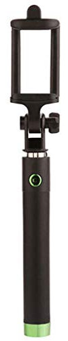 Leeadwaey Perche à selfie extensible avec câble et télécommande pour autoportrait Vert