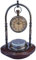 Victoria London Antique Analog Desk & Shelf Clock With Compass And Wooden Base, Vintage Look Victoria London 1915 Nautical Ship Clock.