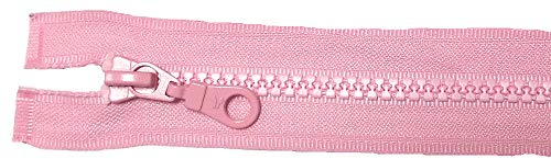Reißverschluß Kunststoff teilbar für Jacken 55 cm rosa