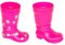 2 Stück Nikolausstiefel zum Befüllen pink Weihnachtsstiefel Stiefel Weihnachten (2 Stück pink mit Sterne)