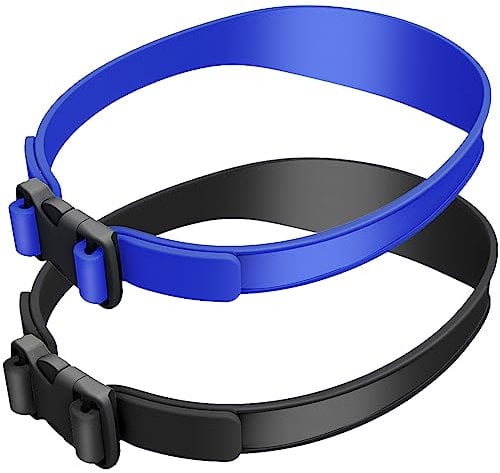 Foribyw, 2Pcs Hair Cutting Band Silicone Hair Trimming Guide Band Washable Self Haircut Band Adjustable Home DIY Hair Cutting Aid Belt Tool for Home Hair Clippers