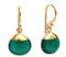 Gempires Natural Green Onyx Dangle Drop Earrings, Birthstone Jewelry, Onyx Earrings for Women, Thank You Gift Jewelry