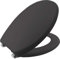 BEMIS Buxton/Atlantic Spa Slate Grey Ultra-Fix Plastic Thermoplast Toilet Seat | WC seat That Will not Loosen and fits Most Toilets | Adjustable Chrome Hinges | Thermoplastic | Easy Installation