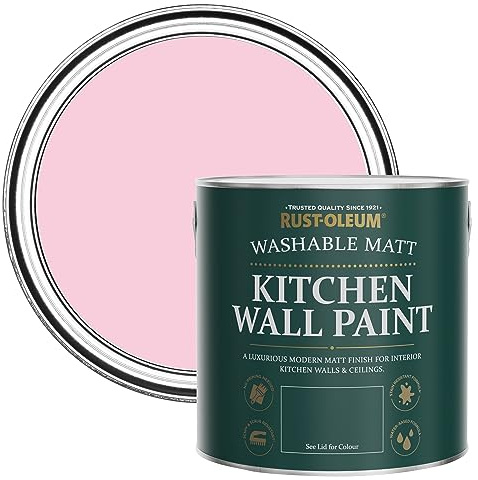 Rust-Oleum Pink Washable Kitchen Wall Paint in Matt Finish - My Husband Said No 2.5L