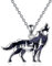 YFN Wolf Halskette Sterling Silber Wolf Anhänger Kette Schmuck Geschenke für Damen Herren