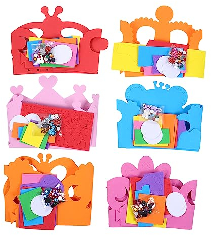 ibasenice 12 Stk Kronenhut Partyhüte Aus Schaumstoff Basteln Für Kinder Partyhüte Selber Machen Hüte Basteln Bastelset Kunst Und Handwerk Für Kinder Eva Selbstgemacht Baby Werkzeugkasten