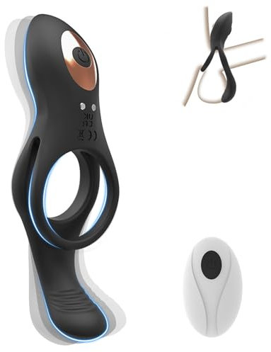 PINTLE Penisring Vibrator Silikon Cockringe Penisring Längere & Stärkere Erektionen Penisvibrator, Männer Sexspielzeug für Paare Penisring Sex spielzeug für Paare extrem sex mit 10 Vibrationsmodi