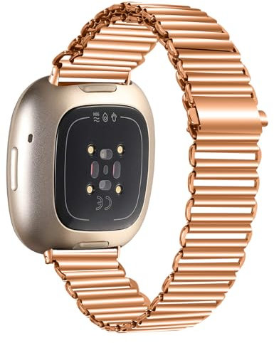 INF Edelstahl Metall Ersatzband Armband für Fitbit Versa 3 / Versa 4 / Sense 2