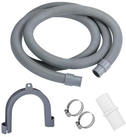 YCLFHOO 1 M Washing Machine Drain Hose Adapter Kit,Universal Replacement Drain Hose Extension Kit,Drain Hose Extension Pipe Kit or Washing Machine/Dishwasher/Dryer