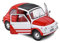 Generisch FIAT 500 L Nuova Urmodell Rot mit Weiss 1957-1977 1/18 Solido Modell Auto