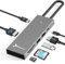 Reagle 7-in-1 USB-C Hub mit 100W Power Delivery, 4K HDMI 60Hz, 144Hz Unterstützung, USB 3.2, Kartenleser für SD/microSD, Aluminiumgehäuse - Ideal für Laptops & Mobilgeräte M1, M2