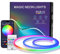 Neon LED Strip 1m, IP67 Wasserdicht RGB LED Band Neon Seil Lampe mit App und Fernbedienung Steuerung, DIY-Formen, Musik Sync für Wohnzimmer, Schlafzimmer, Wand Deko, Gaming Deko