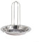 Estante para asar pollo,Soporte vertical para asador con cuenco,Estante plegable de acero inoxidable para asar pollo asador de pato para horno, asador vertical de aves de corral