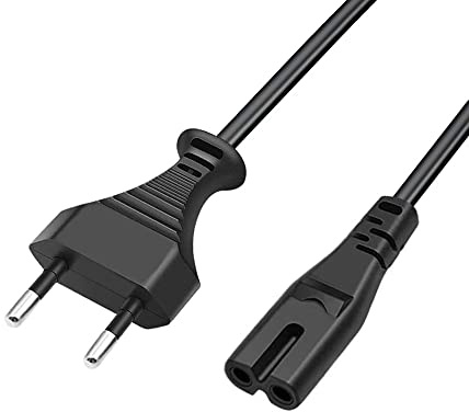 Power Cord Netzkabel Stromkabel 2 polig Replacement for Marshall Stanmore II 2 III 3 Speaker AC 2 Prong C7 Plug Power Cable