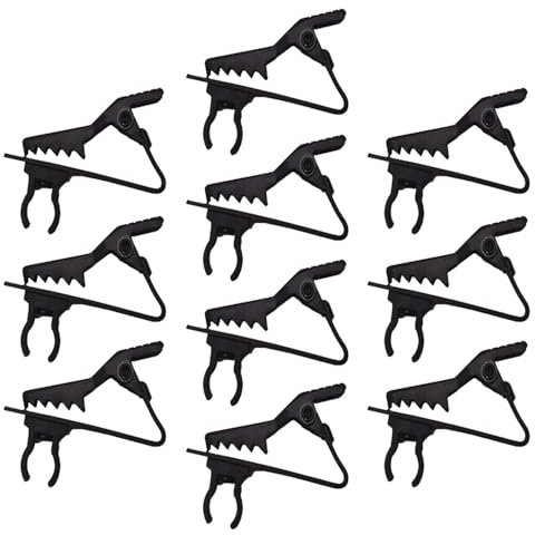Lot De 10 Pinces Micro, Mini Pince Micro Pratique, Pince Métallique, Pince Collier Noire, Pince Micro Sans Fil
