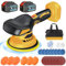 Cordless Buffer Polisher, 6 inch Car Polisher 145mm Compatible with Dewalt Battery, Car Buffer Polisher 6 Variable Speed 6000RPM, Buffers Polishers Kit for Car Scratch Removing, Without Battery