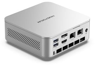 MINISFORUM AI370 Mini PC, AMD Ryzen AI 9 HX 370 Processor, LPDDR5X-7500MHz 32GB RAM, 1TB PCle SSD, AMD Radeon 890M, Dual LAN RJ45 2.5G/Wi-FI 6E/BT 5.3, HDMI 2.1/DP 2.0/USB4,Copilot