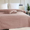 Euromat Couvre-Lit Quilt Matelassé avec 2 taies d'oreiller 40x40 cm- (Rose Poudré- Parla 3D, 220x240 cm)