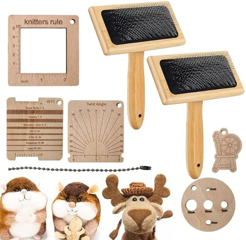 Wollkardierer-Set Ergonomisch Multifunktional Geschmeidig Effektiv