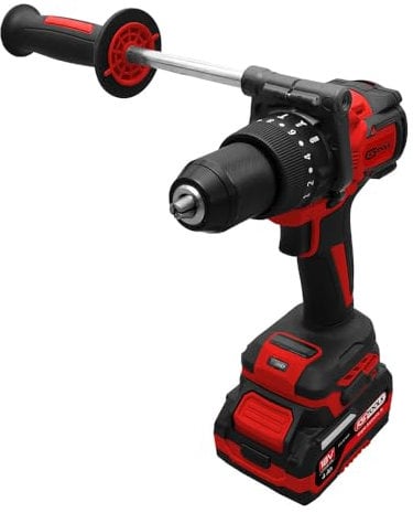 KS Tools - 515.4730F - Perceuse visseuse sur batterie - Perceuse visseuse sans fil brushless - Puissance 18 V - 1,6 kg sans batterie - Livrée en coffret avec 2 batteries 4Ah