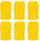AUYAO Fussballtraining Leibchen Fubball Kinder 6 Set Mesh Trimmage Trainingsleibchen Fußball Trainingsweste Sport Markierungshemd Damen Westen fürs Fussball Volleyball Basketball Teamtraining M (Gold)