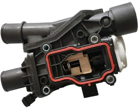 Hajus 1211700 Thermostat mit Gehäuse Kompatibel mit Citroën DS4 DS5 Jumper Bus Kasten DS NX Ford C-Max Focus Galaxy Grand S-Max Peugeot 308 508 3008 5008 Boxer 2.0 BlueHDi