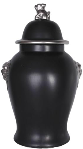 Grosse China Vase Deckelvase Tempelhund Löwenköpfe 60cm pin008 Palazzo Exklusiv