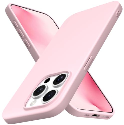 X-level for iPhone 15 Pro Max Case, Thin Soft Bumper, Pink | Matte Lightweight Anti-Scratch Flexible Gel Protective Phone Cover