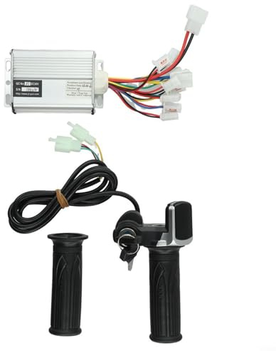 Controller und Gasgriff für Elektroroller und E-Bikes, funktioniert mit 24V/36V/48V Motoren, von 250W bis 1000W (36V1000W)