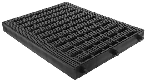 FUTUREORYY Plastic Drainage Grate Mesh Gutter Guard Square Catch Basin Drain Cover 200x250x25mm Black Outdoor Sewer Strainer for Rainwater and Floor Drain Protection