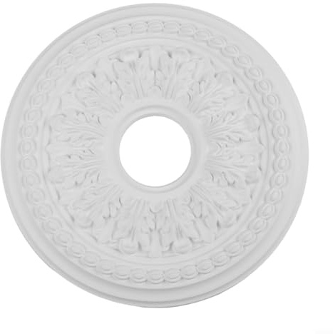 Lawnoval Deckenlampenabdeckung, runde Deckenleuchte, PU-Kronleuchter-Baldachin, dekoratives Zubehör (26 cm)