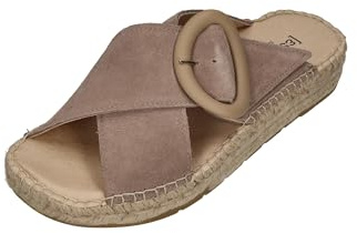 Espadrij L'ORIGINALE Damen Pantolette CROISETTE MONO sable, Größe:41 EU