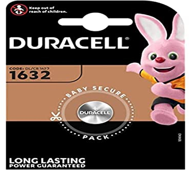 Duracell 1632 Lithium 3 V Non-rechargeable Battery – Batteries (Lithium, Button/coin, 3 V, 1 pc (S), CR1632, 137 mAh)