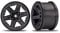 TRAXXAS - Felgen, Rustler 4X4 2.8 schwarz (2) - TRX6772