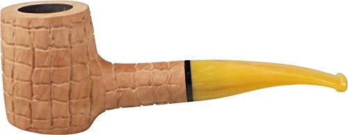 Passatore Pfeife Sailor Natur/rustiziert leicht gebogen + Firelighter