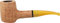 Passatore Pfeife Sailor Natur/rustiziert leicht gebogen + Firelighter