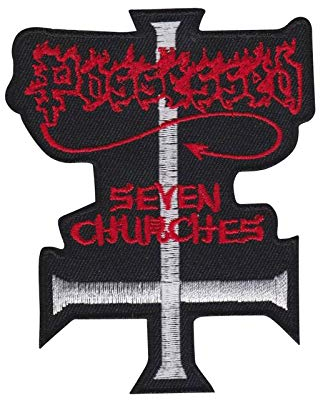 Possessed Seven Churches Death Metal Ban Aufnäher Besticktes Patch zum Aufbügeln Applique