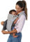INFANTINO - Ergonomischer, 5-Schicht-Tragegurt mit Face-in und Face-Out, Front- und Rückentrage für Neugeborene und Kleinkinder, 3,6 bis 18 kg, Unisex, Schwarz, Handwäsche