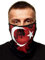 OneRedox Gesichtsschutz Halstuch Bedruckt Biker Schal Ski Motorrad Gesichtsmaske (Onesize, Schwarz 3673)