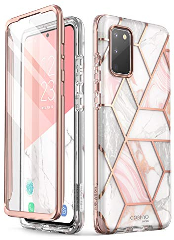 i-Blason Glitzer Hülle für Samsung Galaxy S20 Fe (6.5) 5G Handyhülle Bumper Case 360 Grad Schutzhülle Cover [Cosmo] mit Displayschutz 2020, Marmor
