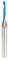 Amana Tool 57361-K Spektra Coated SC Spiral O Single Flute Verbesserte Oberfläche Finish Kunststoff Schneiden 1/8 D x 3/4 CH x 1/4 SHK x 2-1/2 Zoll Langer Up-Cut CNC Router Bit mit Spiegel-Finish