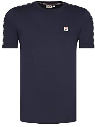 FILA Herren MEN HORACE ringer tee T-Shirt, Black iris, M